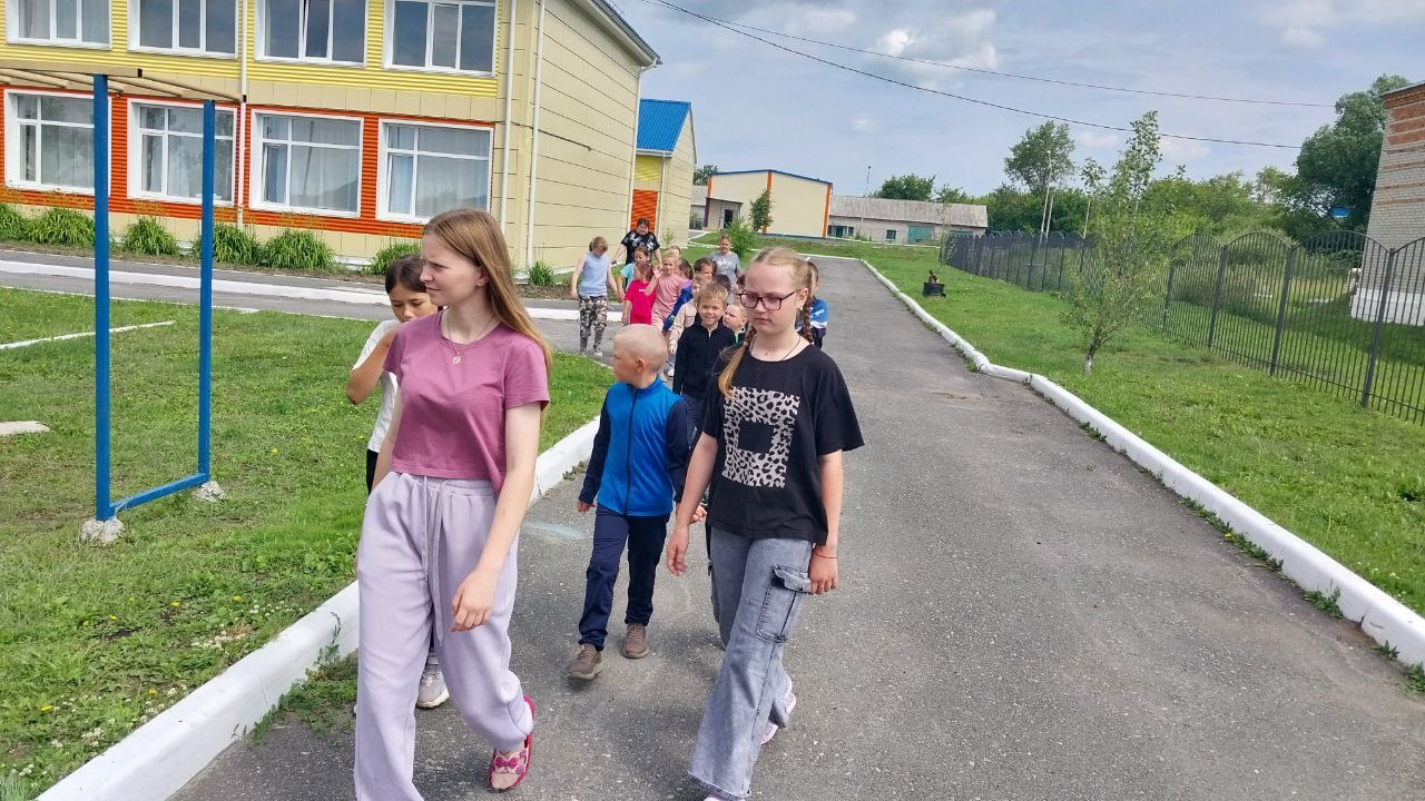 Сегодня в первый день работы детского оздоровительного лагеря.
